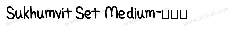 SukhumvitSet Medium字体转换